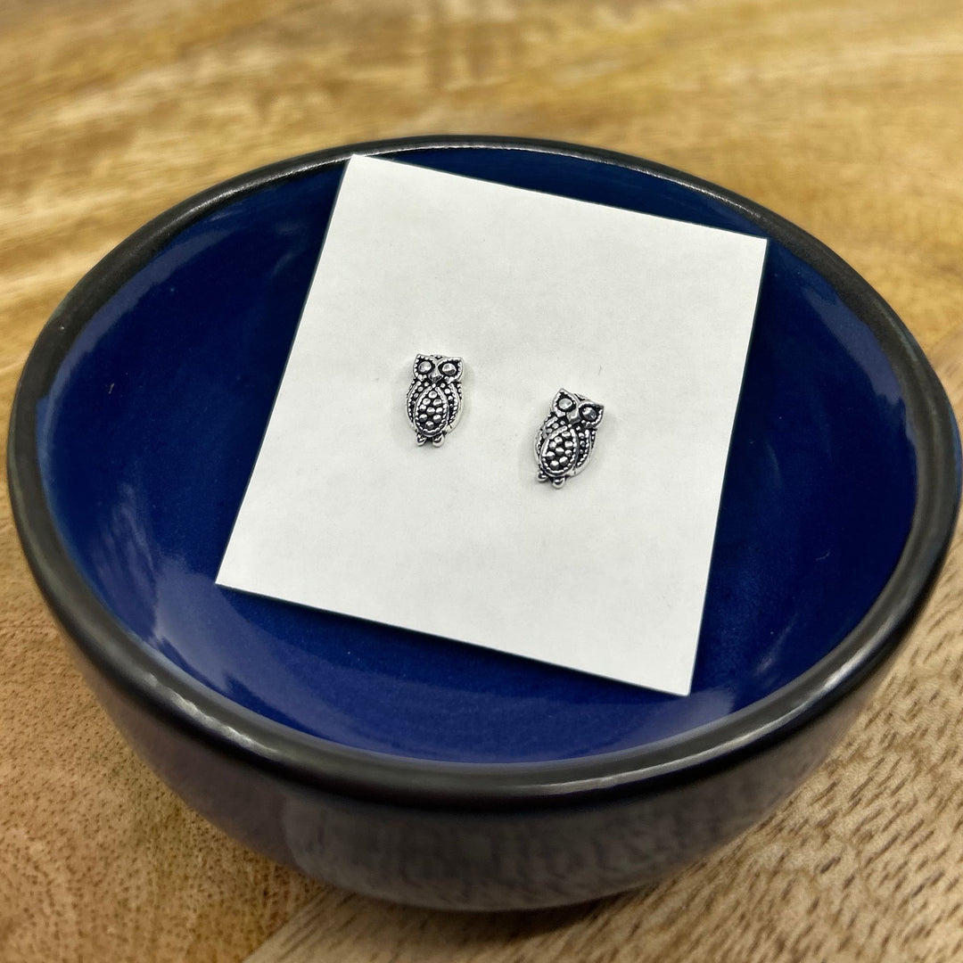 Thai Silver Owl Stud
