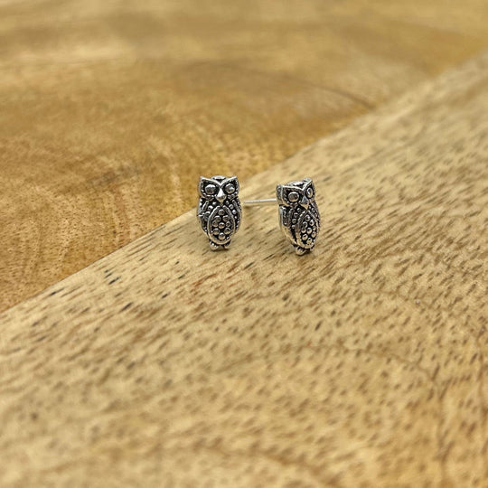 Thai Silver Owl Stud