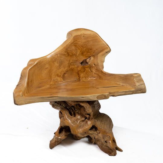 Table d'appoint en teck récupéré