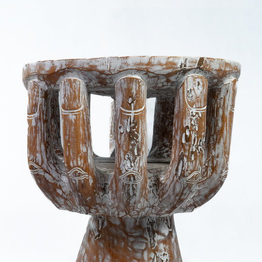 Table d'appoint en teck récupéré