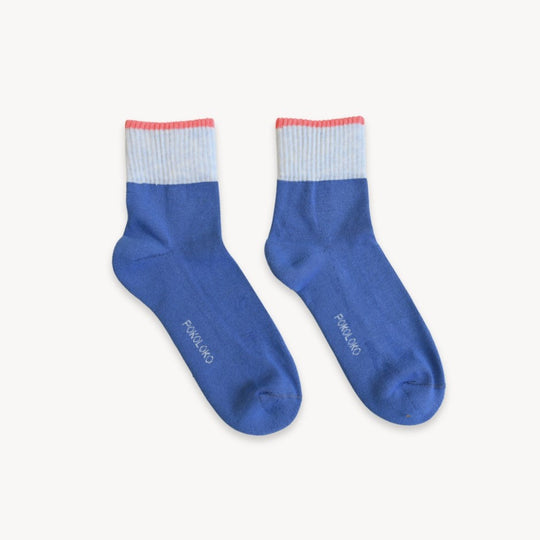 Block Pima Cotton Sock- Freshwater