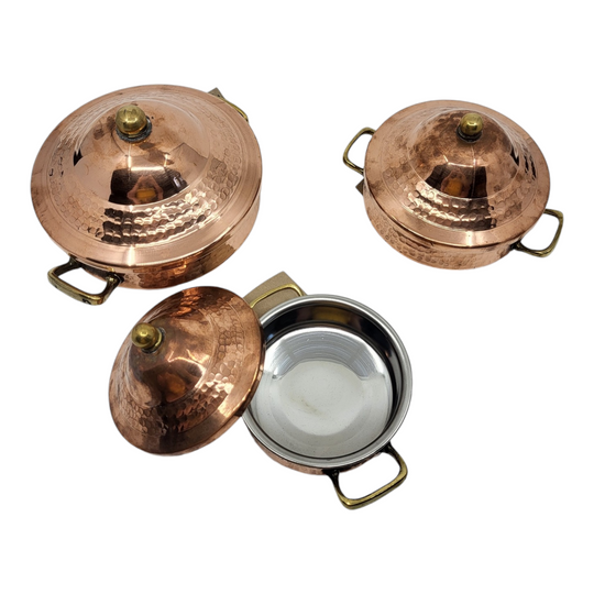 Egyptian Copper Cooking Tagine - Smooth