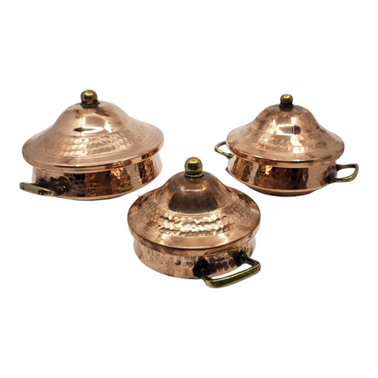 Egyptian Copper Cooking Tagine - Smooth