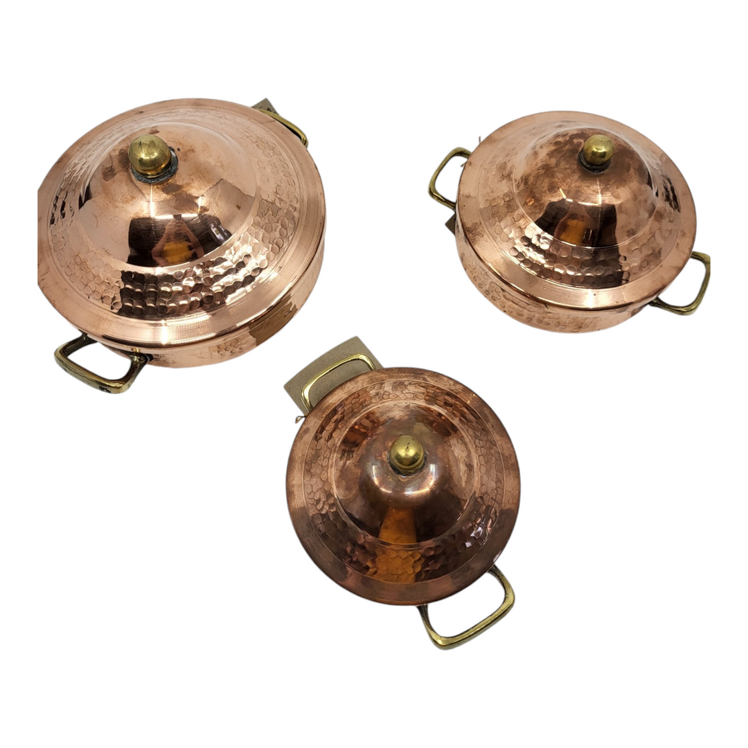 Egyptian Copper Cooking Tagine - Smooth