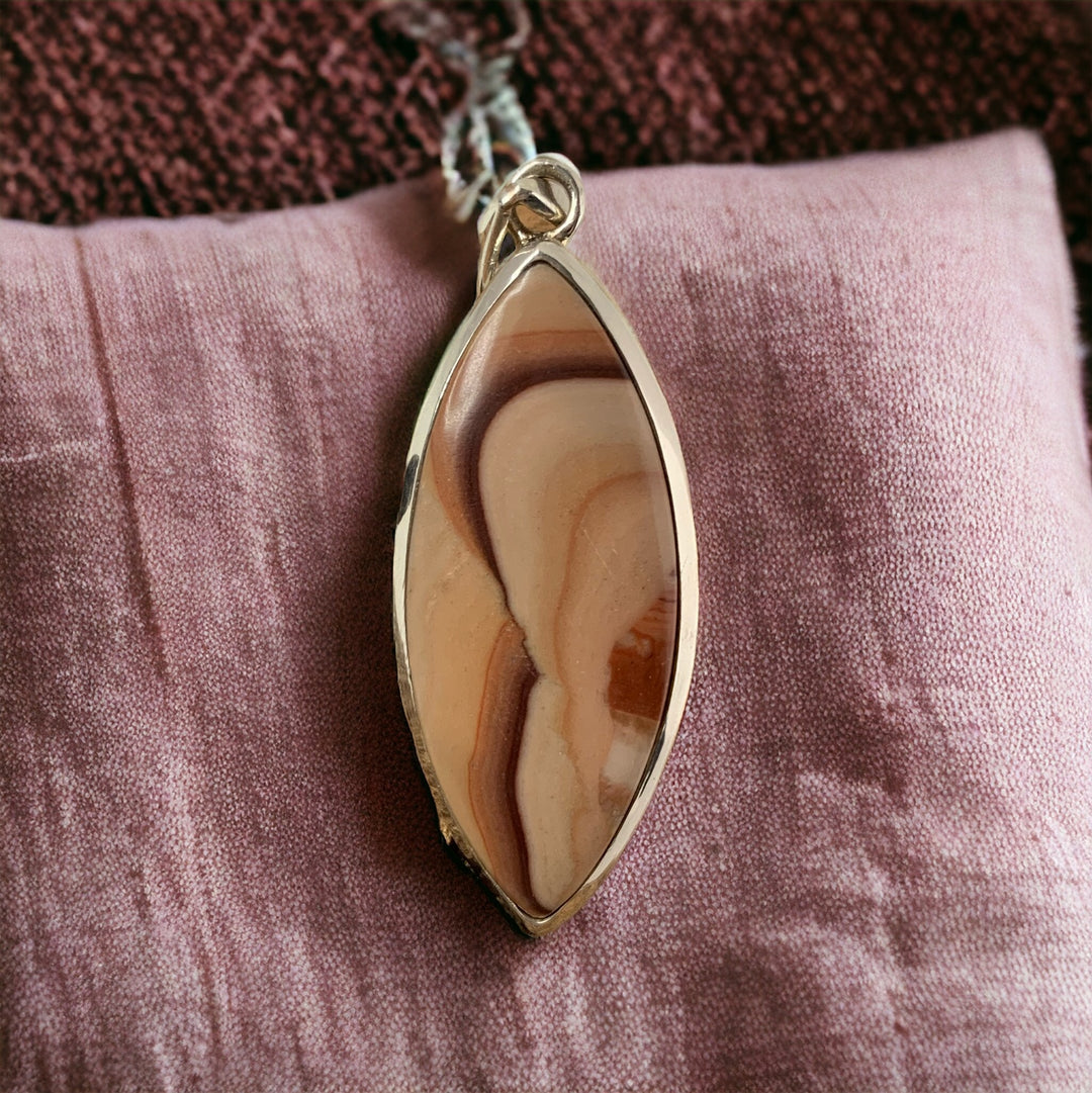 Indian Jasper Sterling Silver Pendant