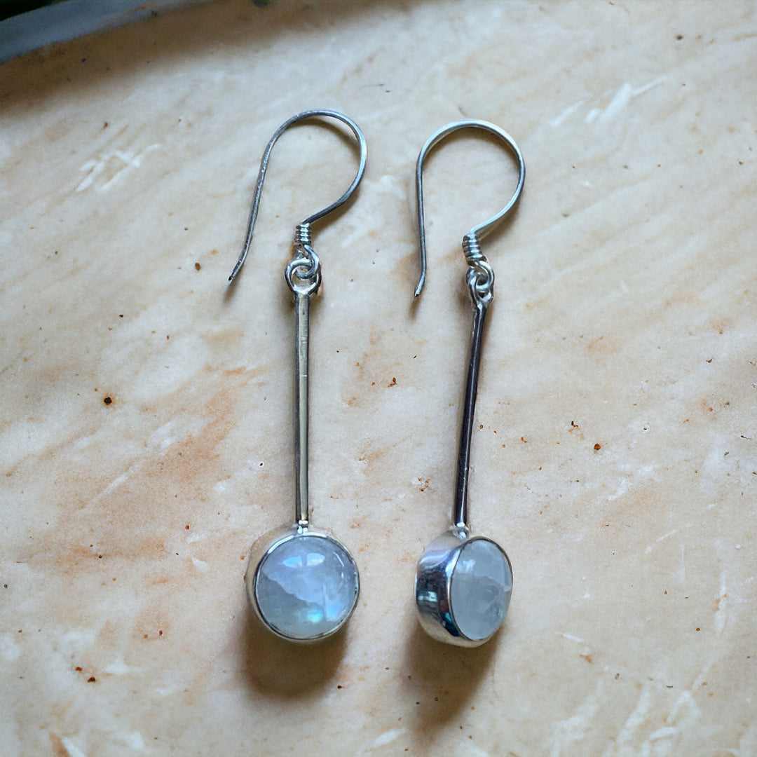 Moonstone Long Dangle Earring