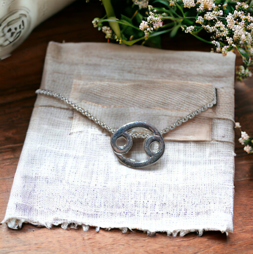 Zodiac Charm Necklace- Cancer