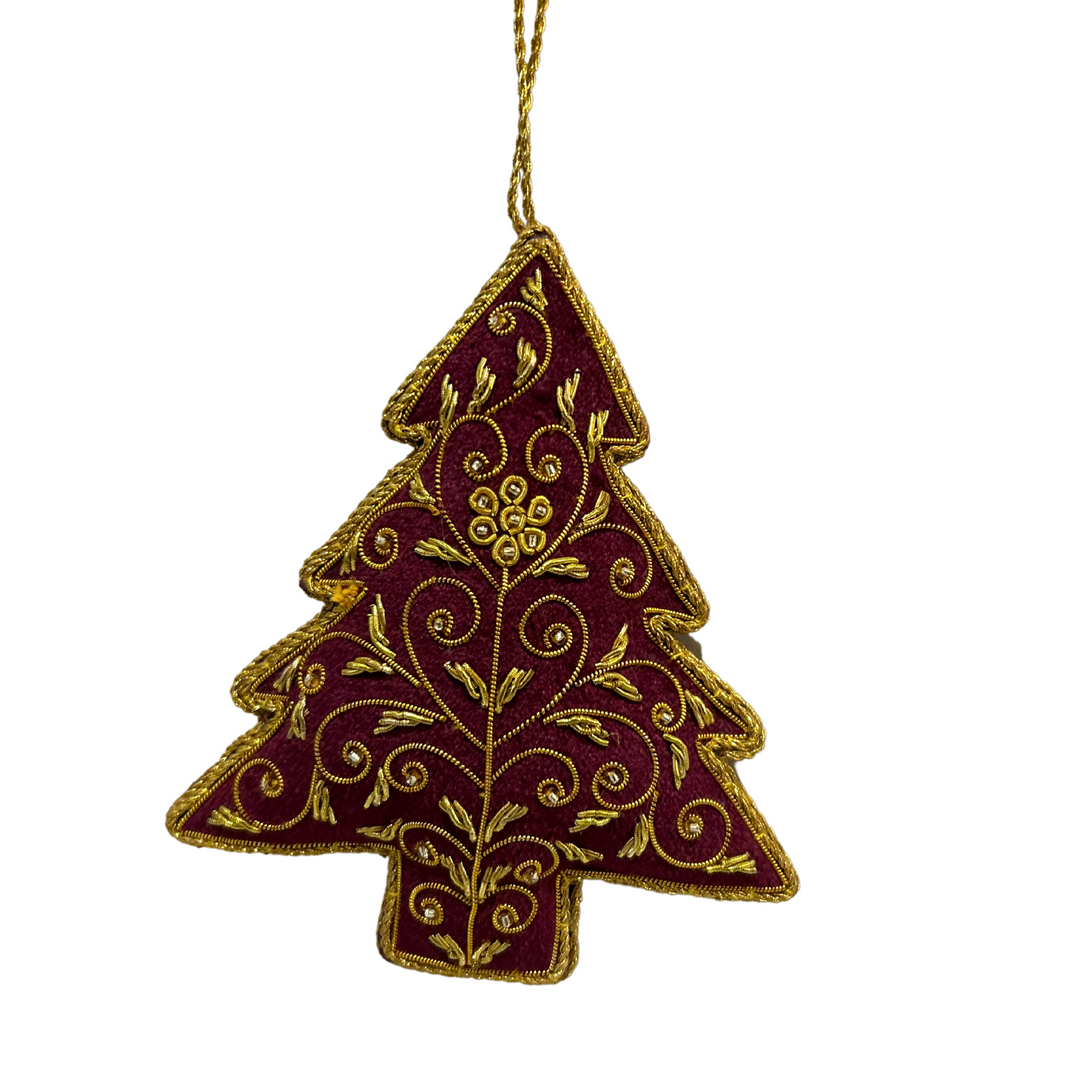 Red and Gold Tree Ornament