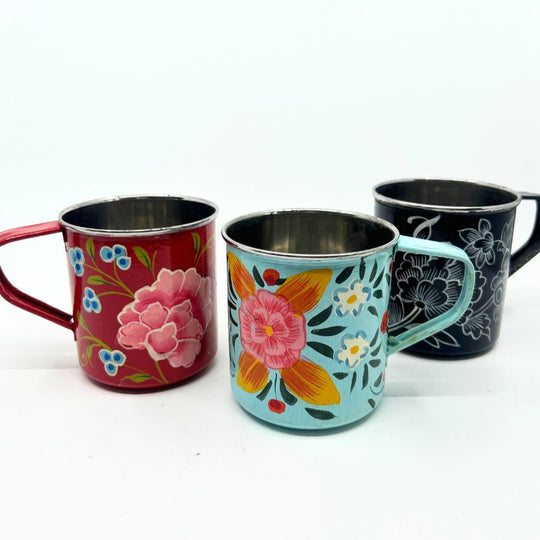 Hand Painted Stainless Steel Mug