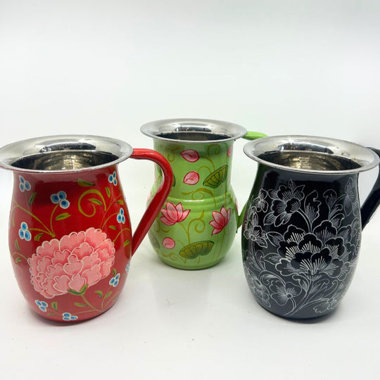 Hand Painted Stainless Steel Pitcher
