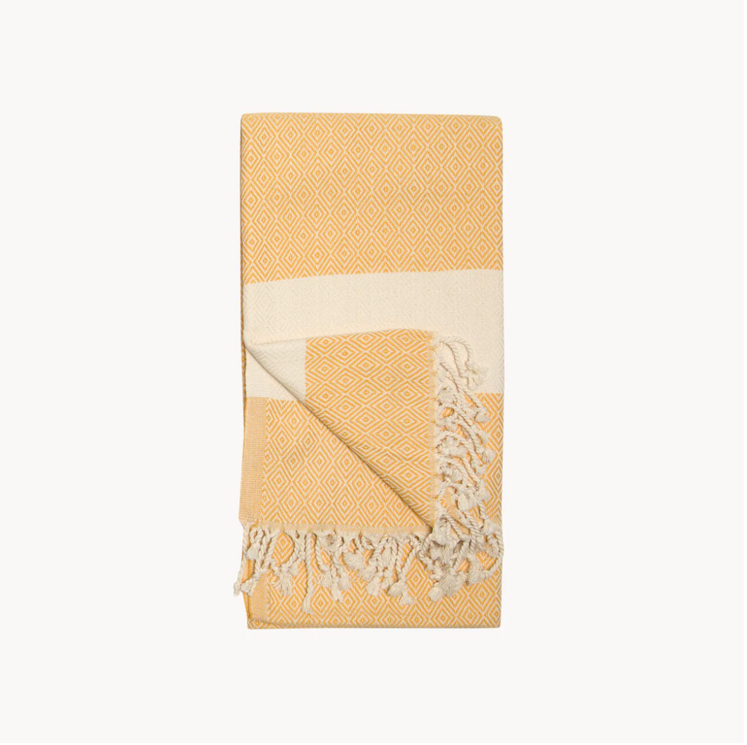 Turkish Towel - Diamond - Gold