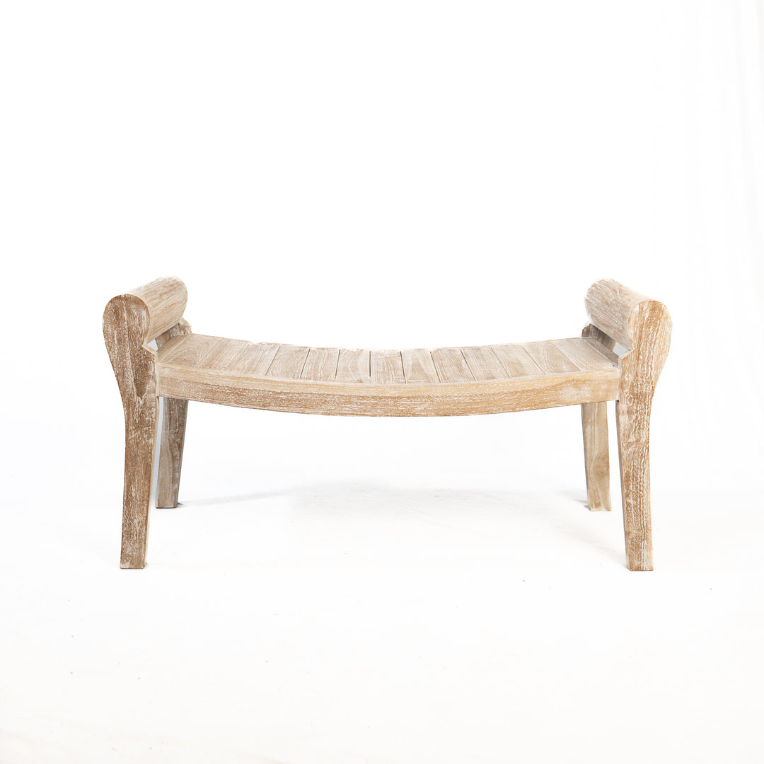 Table d'appoint en teck récupéré