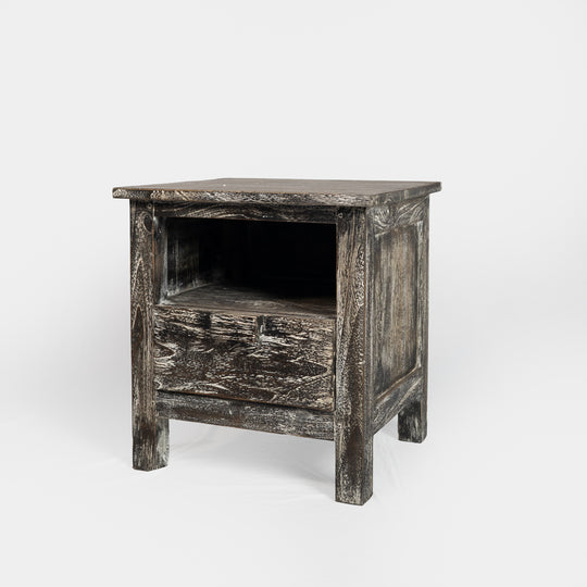 Table d'appoint en teck récupéré