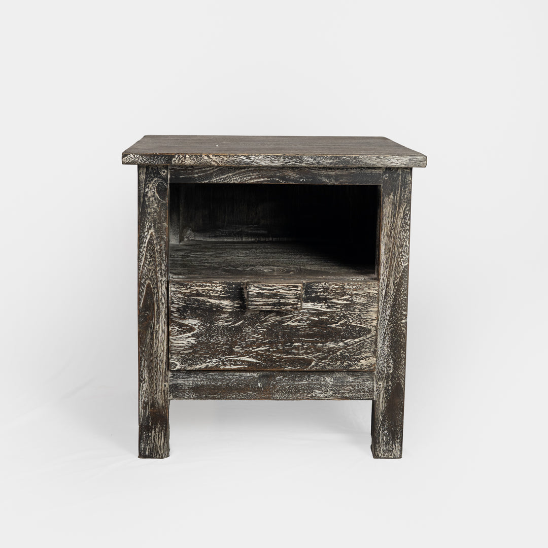 Table d'appoint en teck récupéré