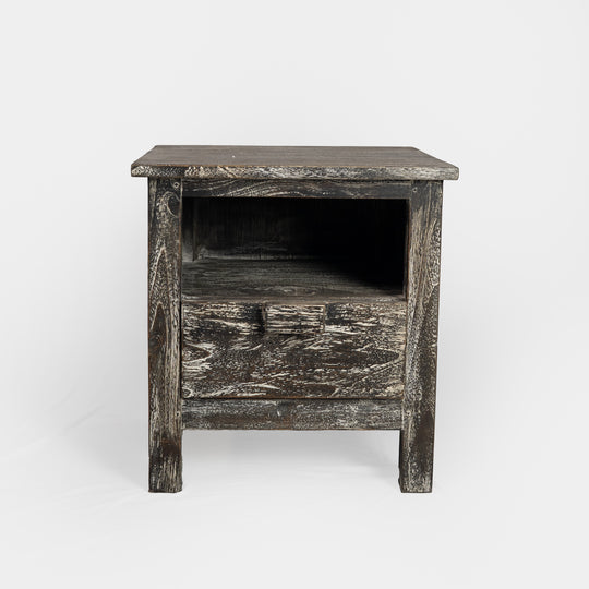 Table d'appoint en teck récupéré