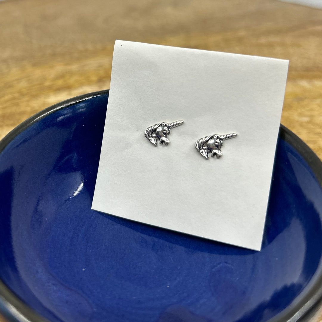 Thai Silver Unicorn Stud