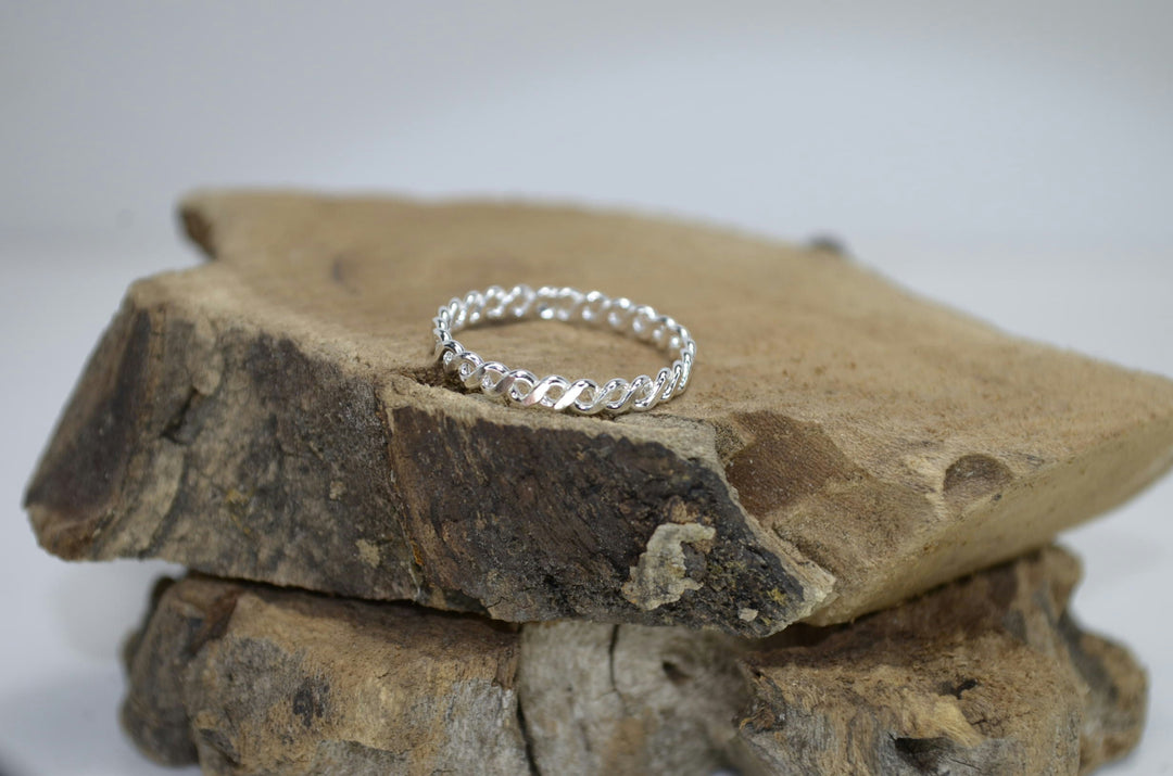 Sterling Silver Braided Band Ring