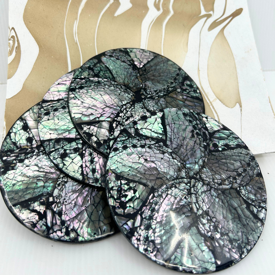 Inlaid Shell Coaster