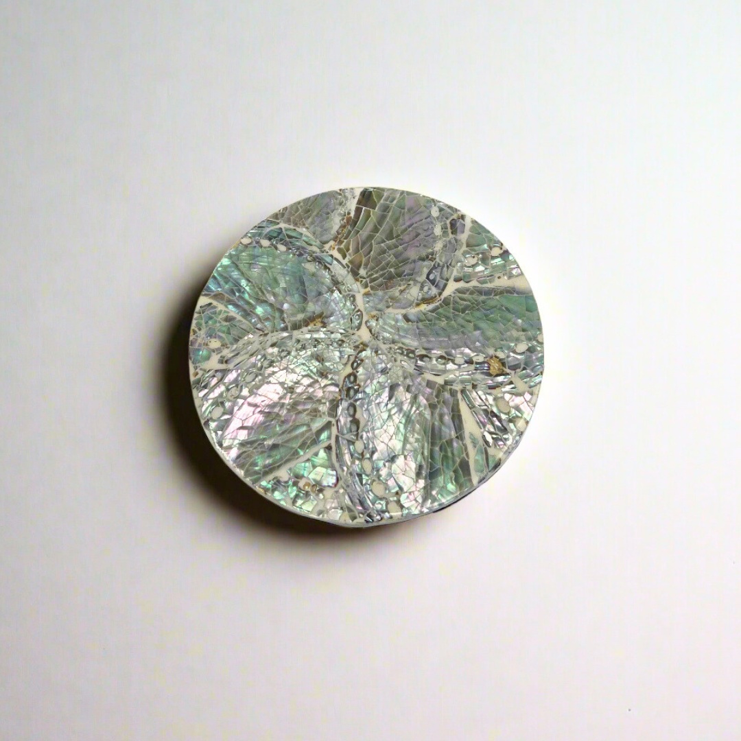 Inlaid Shell Coaster