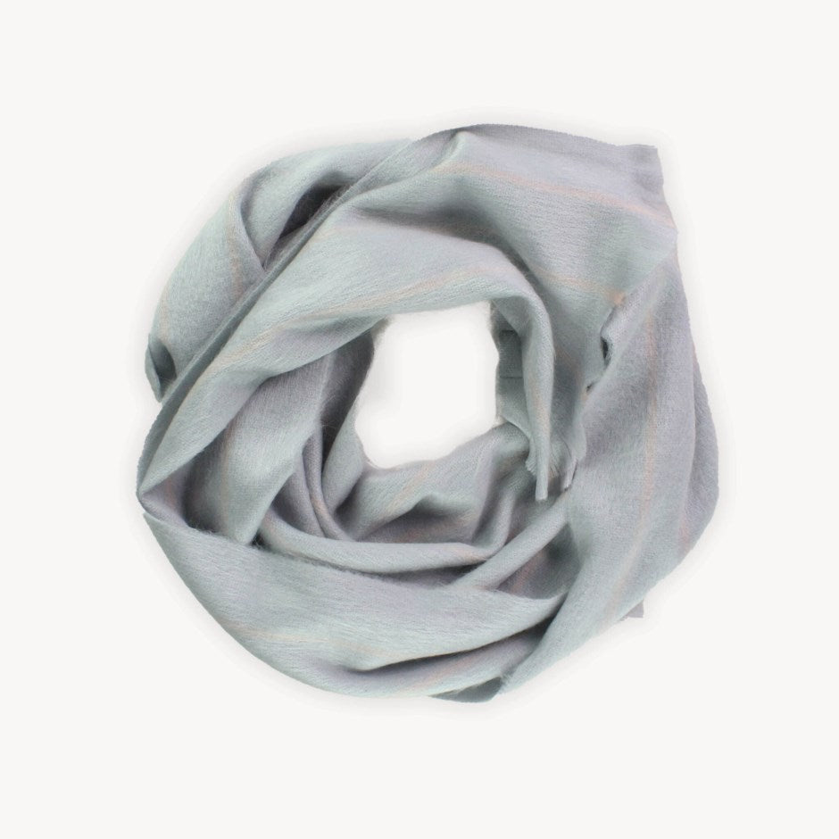 Alpaca Scarf - Grey Fine Lines