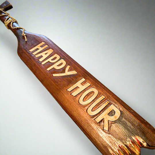 Happy Hour Wooden Paddle