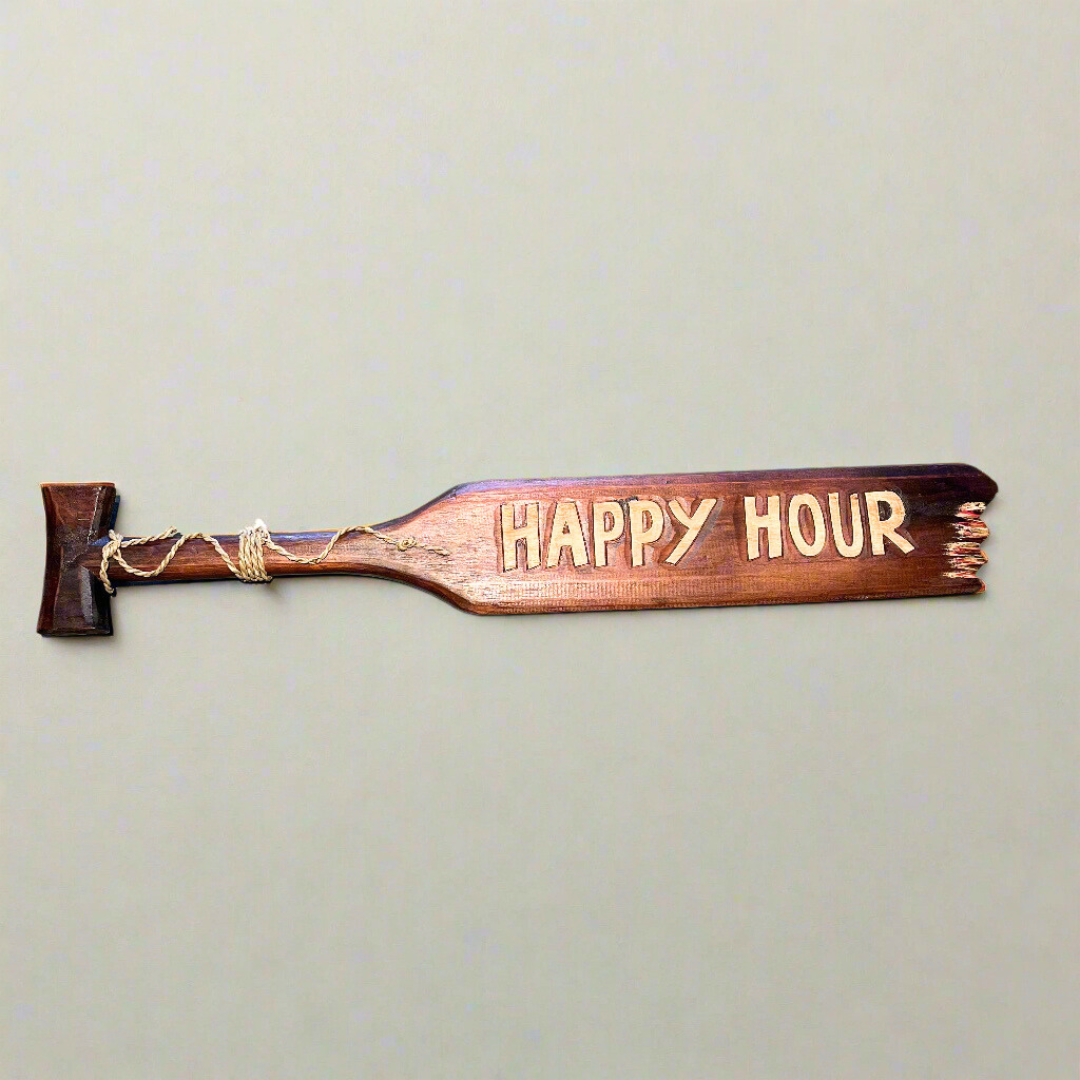 Happy Hour Wooden Paddle