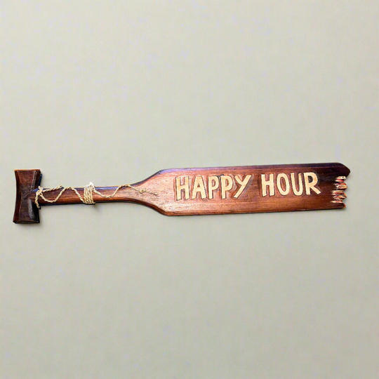 Happy Hour Wooden Paddle