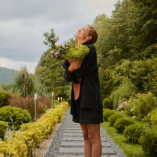 Crinkle Crop Palazzo Pant - Taille unique - Noir