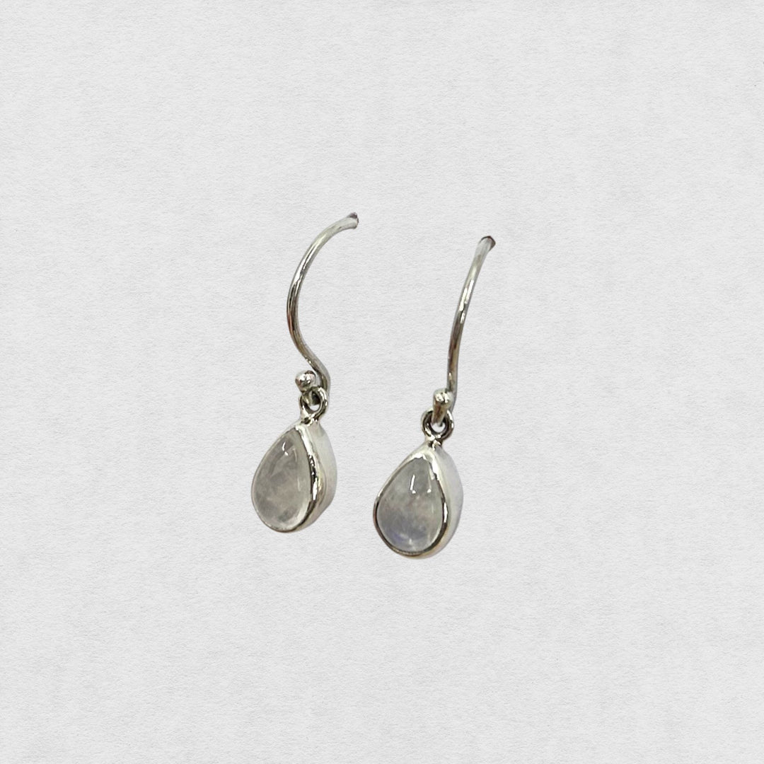 Teardrop Moonstone Earrings