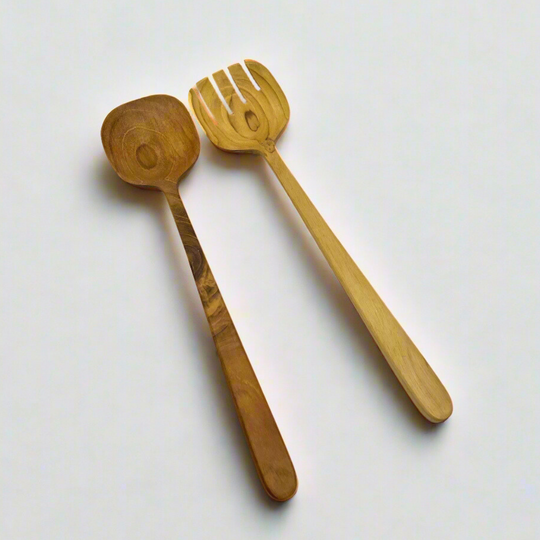 Teak Salad Spoons