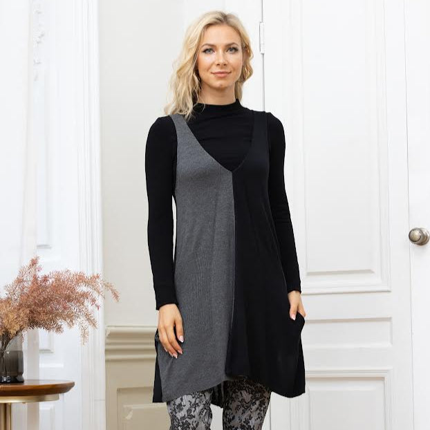 Grey & Black Tunic