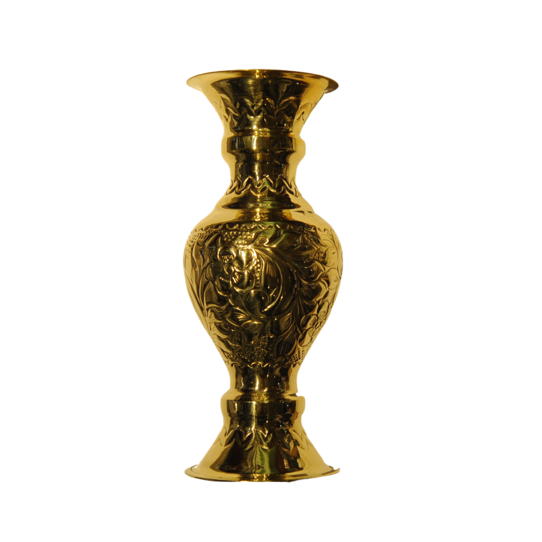 Vase Égyptien Orné en Laiton - Grand
