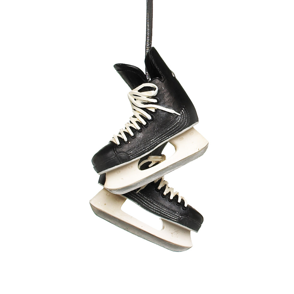 Ornement de patins de hockey