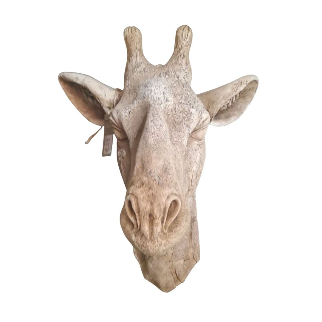 Tête de girafe mexicaine en résine