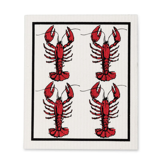 Torchon Suédois - Homard - Lot de 2