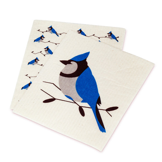 Swedish Dishcloth - Blue Jay - Set of 2