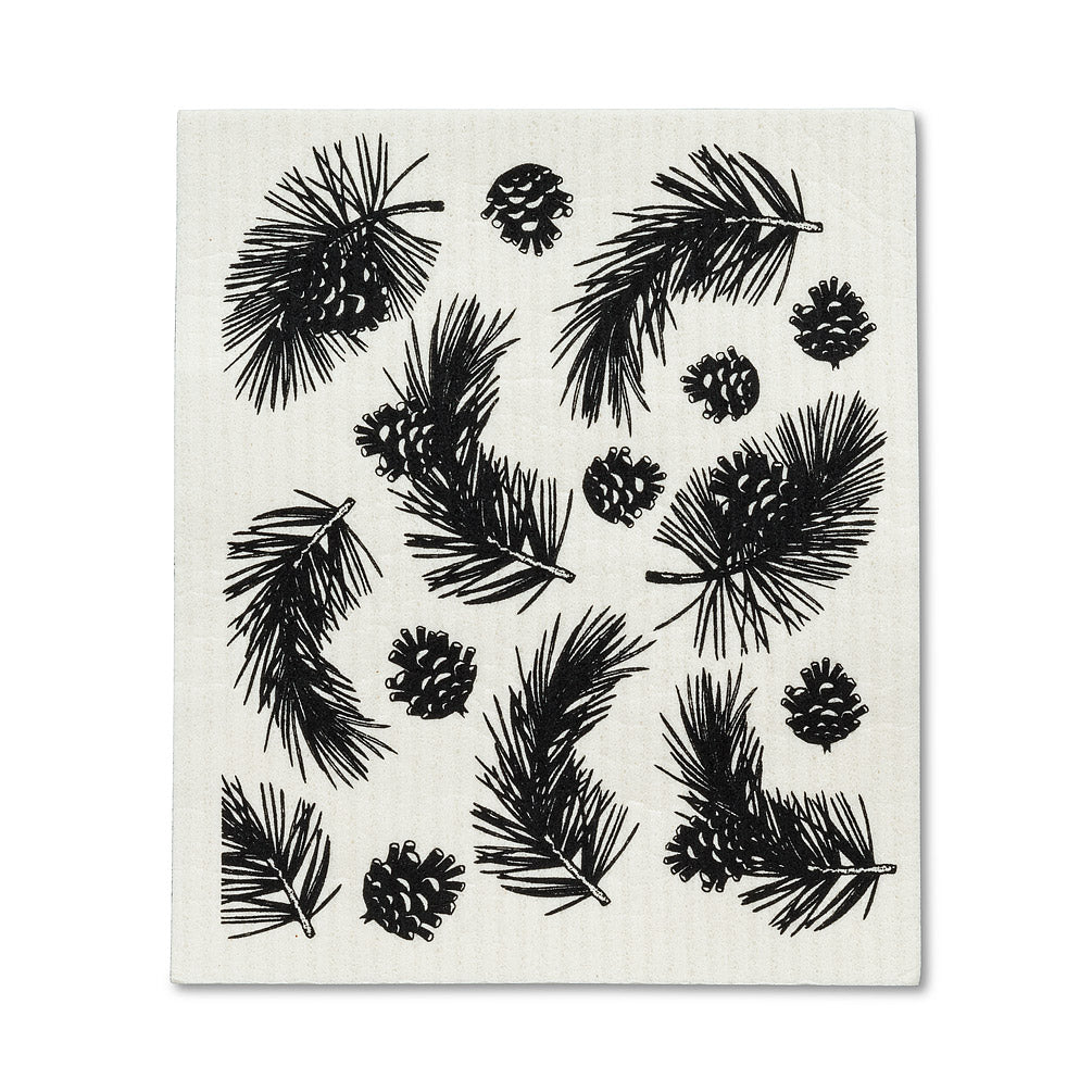 Torchon Suédois - Pomme de Pin & Branche - Lot de 2