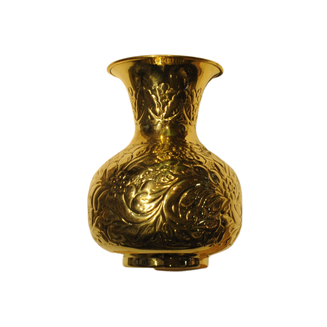 Vase Égyptien Orné en Laiton - Petit