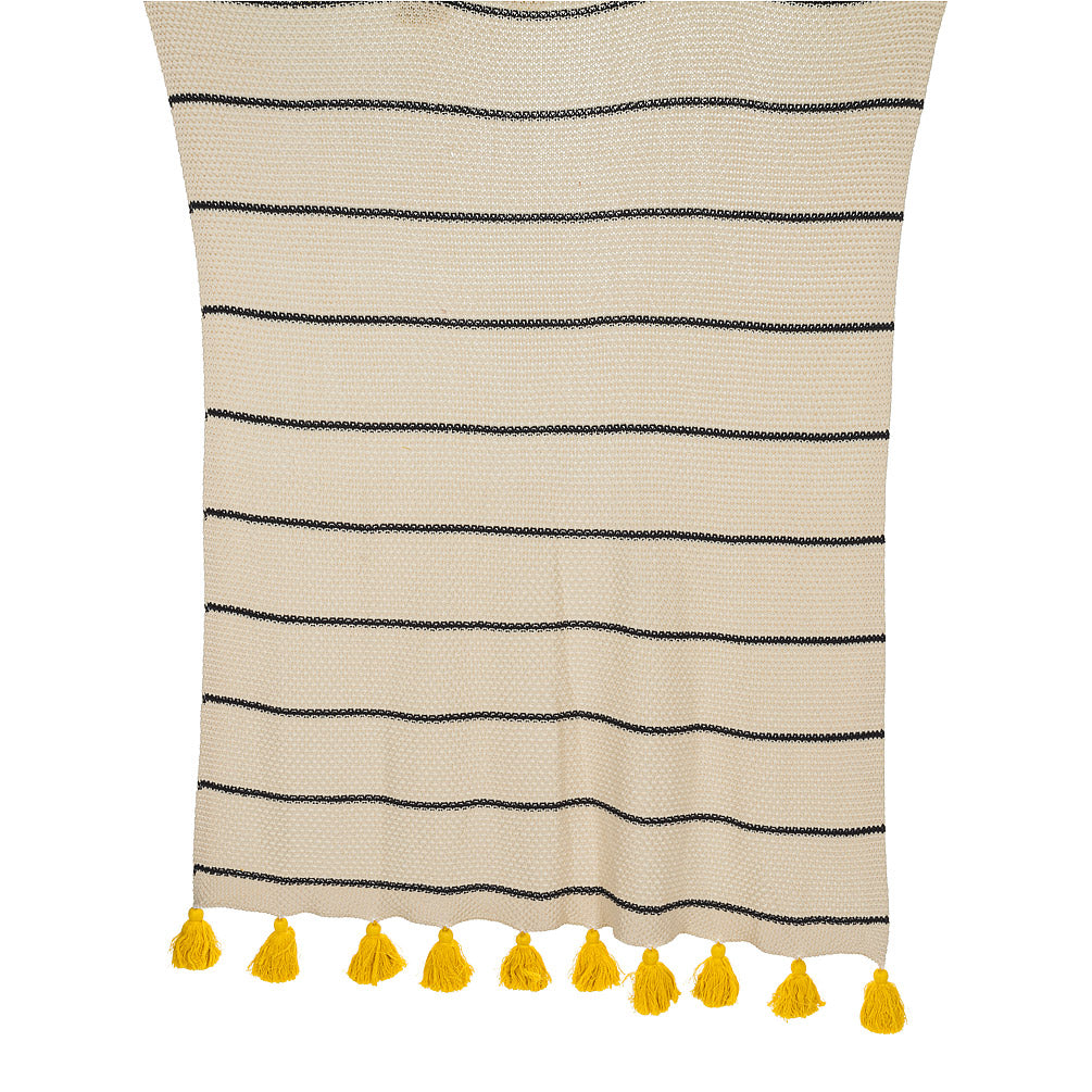 Striped Throw w/ Tassels