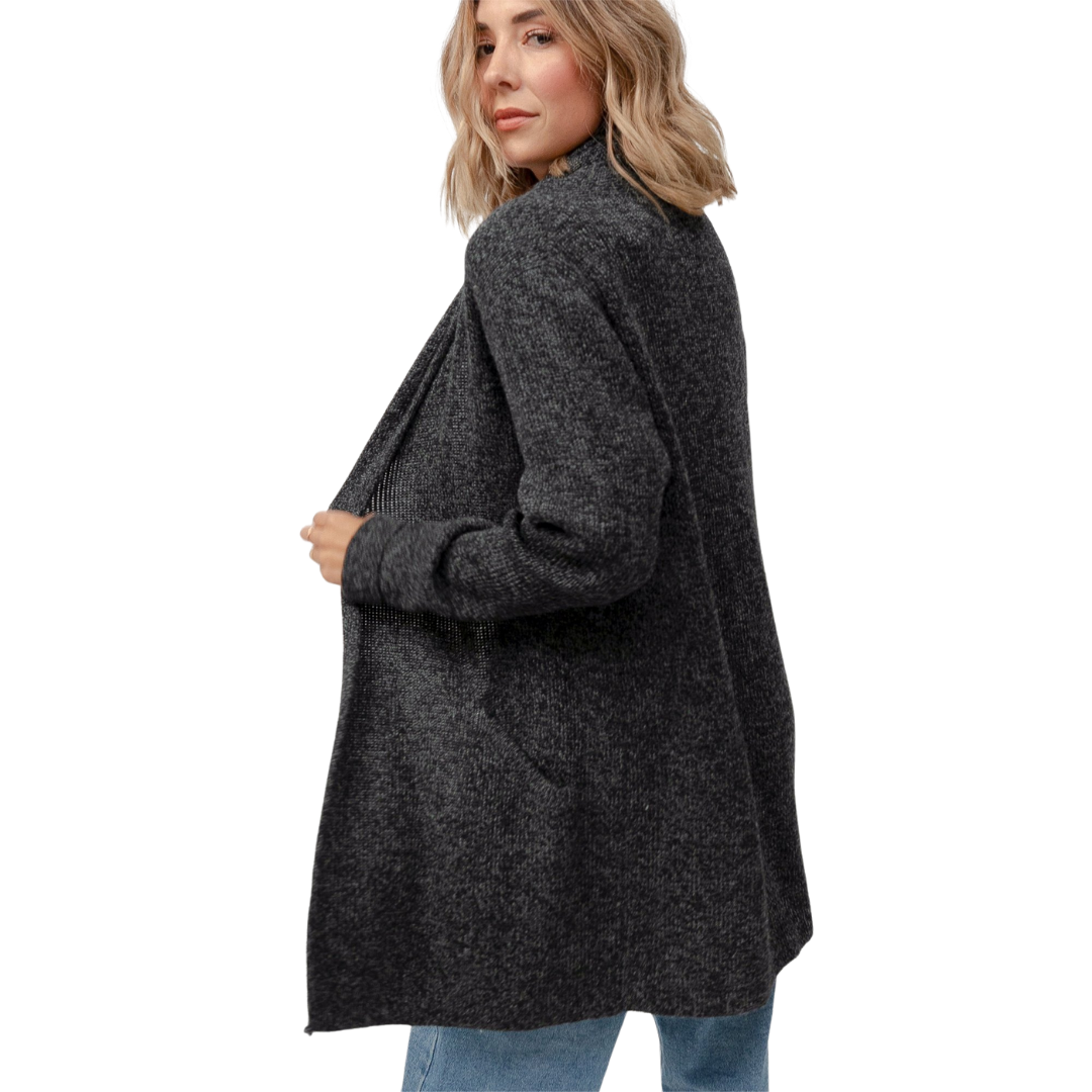 Mia Alpaca Sweater - Dark Grey