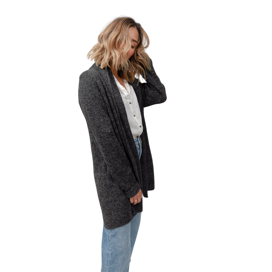 Mia Alpaca Sweater - Dark Grey