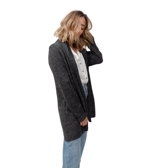 Mia Alpaca Sweater - Dark Grey