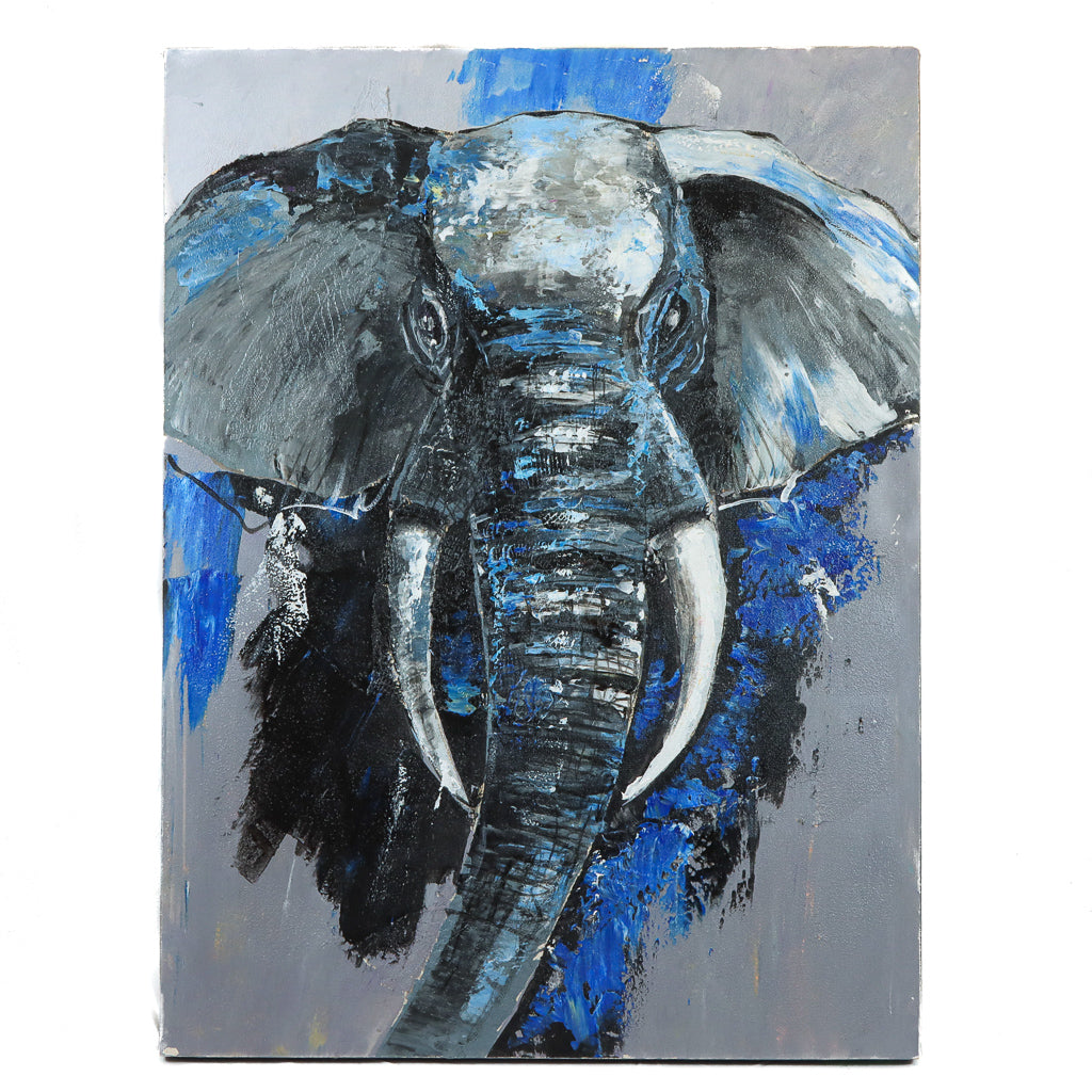 Elephant Painting - Blue