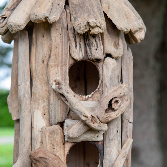 Driftwood Double Birdhouse