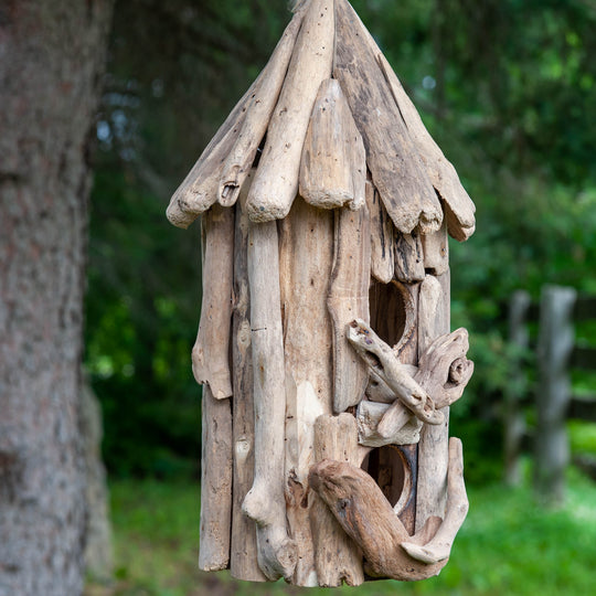 Driftwood Double Birdhouse