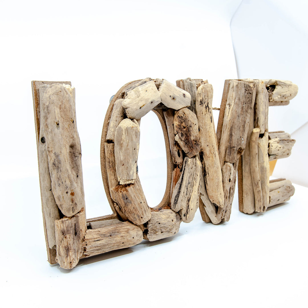 Enseigne "Amour" en Diftwood