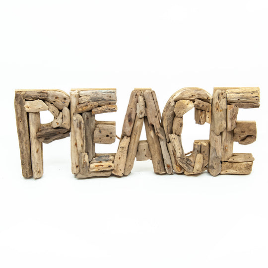 Driftwood "Peace" Sign