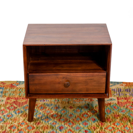 Table de Chevet 'Radio' en Teck