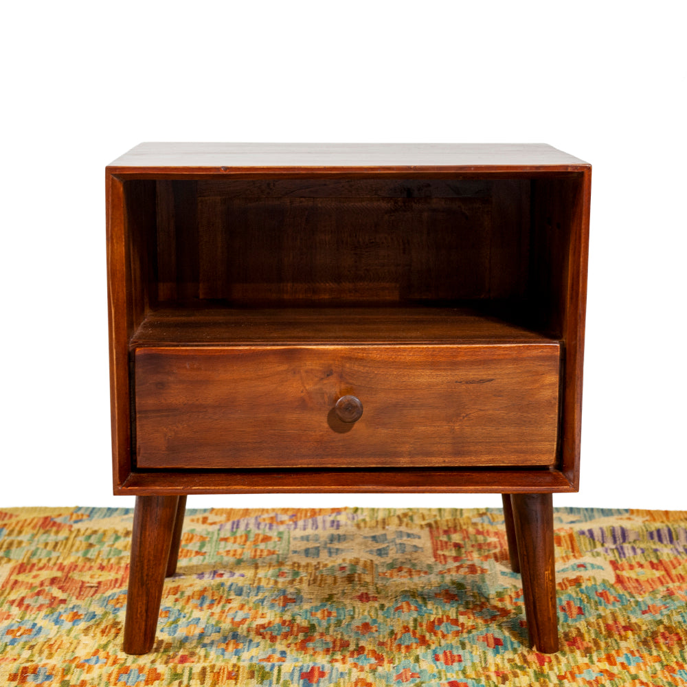 Table de Chevet 'Radio' en Teck