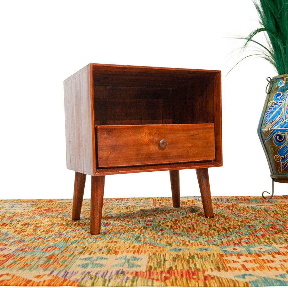 Table de Chevet 'Radio' en Teck